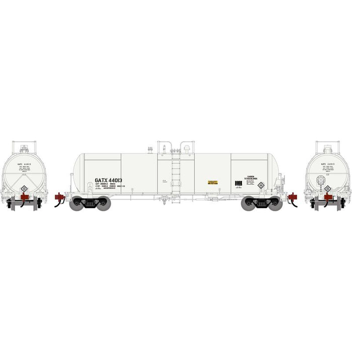 Athearn Genesis G1303 HO Scale GATC 20k Tank Car GATX (White) 44013