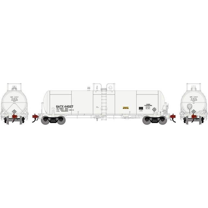 Athearn Genesis G1304 HO Scale GATC 20k Tank Car GATX (White) 44027