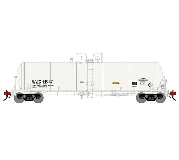 Athearn Genesis G1304 HO Scale GATC 20k Tank Car GATX (White) 44027