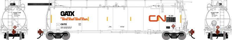 Athearn Genesis G1318 HO Scale 23K TankTrain Intermediate Canadian National CGTX Unnumbered