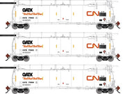 Athearn Genesis G1320 HO Scale 23K TankTrain Intermediate Canadian National GCTX 3-Pack #1