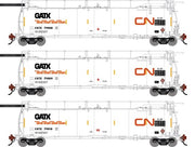 Athearn Genesis G1322 HO Scale 23K TankTrain Intermediate Canadian National GCTX 3-Pack #3