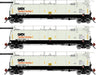 Athearn Genesis G1327 HO Scale 23K TankTrain Intermediate GATX White/Black 3-Pack #1