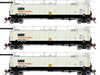 Athearn Genesis G1328 HO Scale 23K TankTrain Intermediate GATX White/Black 3-Pack #2