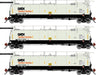 Athearn Genesis G1329 HO Scale 23K TankTrain Intermediate GATX White/Black 3-Pack #3