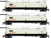 Athearn Genesis G1331 HO Scale 23K TankTrain Intermediate GATX White/Black 3-Pack #5