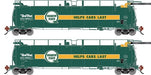 Athearn Genesis G1337 HO Scale 23K TankTrain Intermediate Quaker State GATX 2-Pack #4