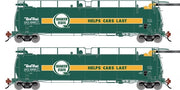 Athearn Genesis G1338 HO Scale 23K TankTrain Intermediate Quaker State GATX 2-Pack #5
