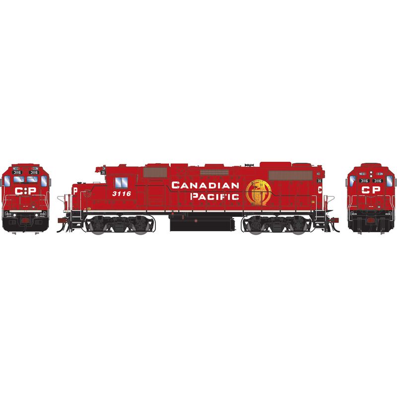 Athearn Genesis G1385 HO Scale GP38-2 Canadian Pacific CP 'Golden Beaver' 3116 DC