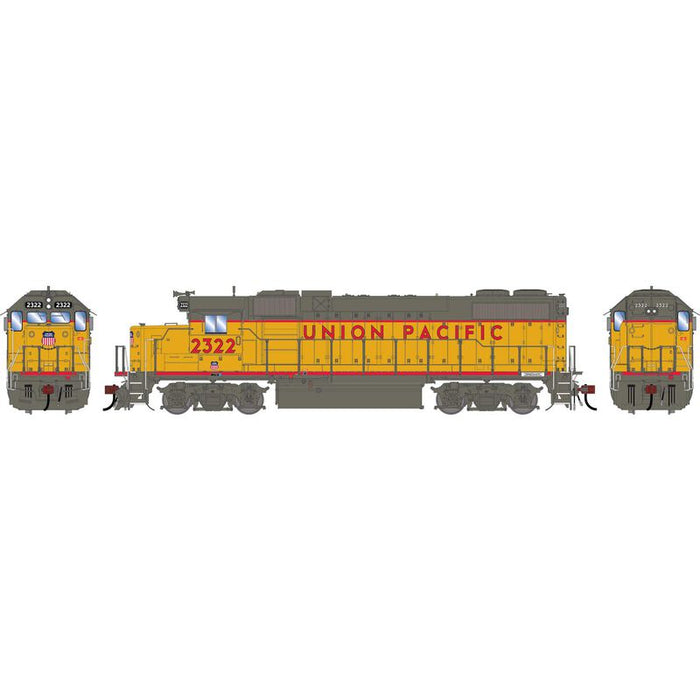 Athearn Genesis G1396 HO Scale GP38-2 Union Pacific UP '1980s Version' 2322 DC