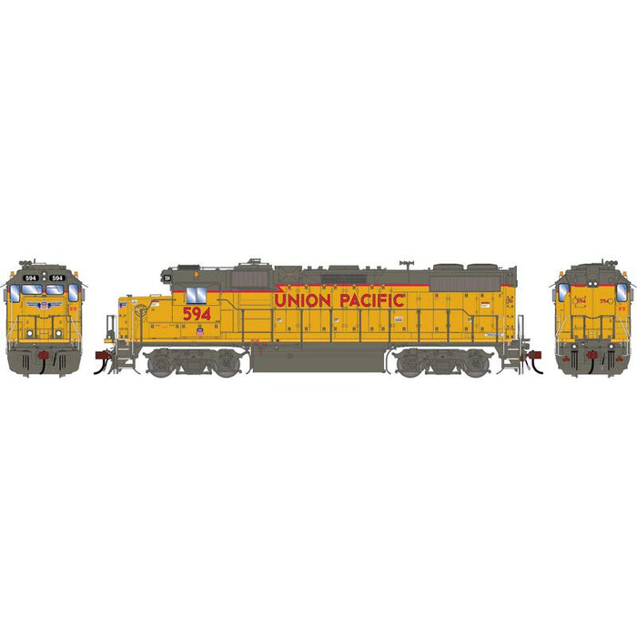 Athearn Genesis G1398 HO Scale GP38-2 Union Pacific UP 'Modern Version' 594 DC