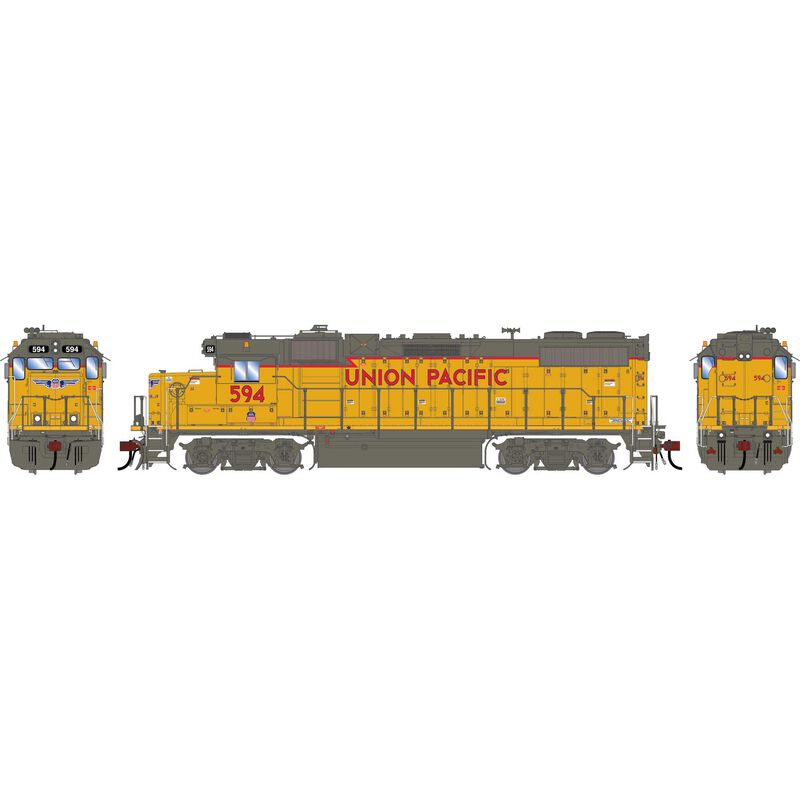 Athearn Genesis G1418 HO Scale GP38-2 Union Pacific UP 'Modern Version' 594 DCC/Sound
