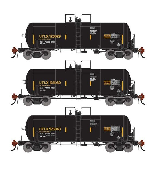 Athearn Genesis G1425 HO Scale 13K Gallon Acid Tank Car Union UTLX 3-Pack