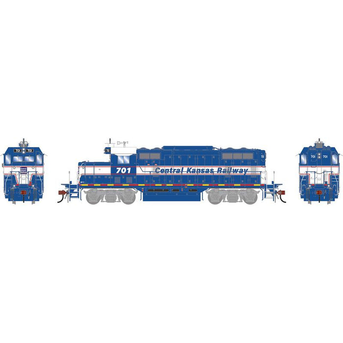 Athearn Genesis G1491 HO Scale EMD GP7u Central Kansas Railway CKRY 701 DC