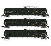 Athearn Genesis G1513 HO Scale 33K LPG Tank Car PLMX 3-Pack Primed for Grime