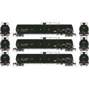 Athearn Genesis G1513 HO Scale 33K LPG Tank Car PLMX 3-Pack Primed for Grime