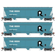 Athearn Genesis G1527 HO Scale ACF 4600 Covered Hopper Rock Island RI 3-Pack
