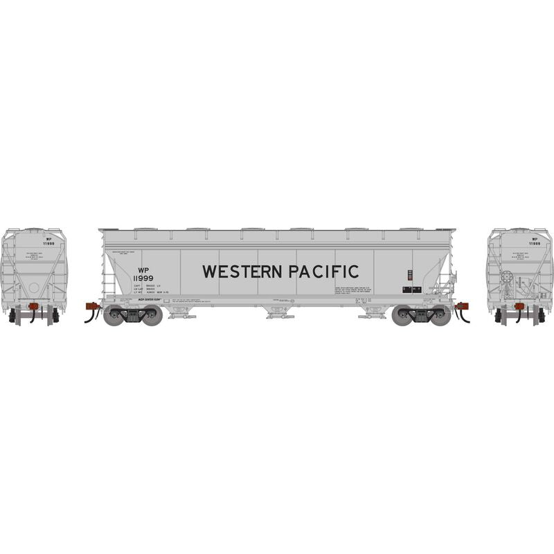 Athearn Genesis G1534 HO Scale ACF 4600 Covered Hopper Western Pacific WP 11999