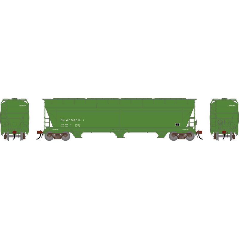 Athearn Genesis G1535 HO Scale ACF 4600 Covered Hopper Burlington Northern BN 455835