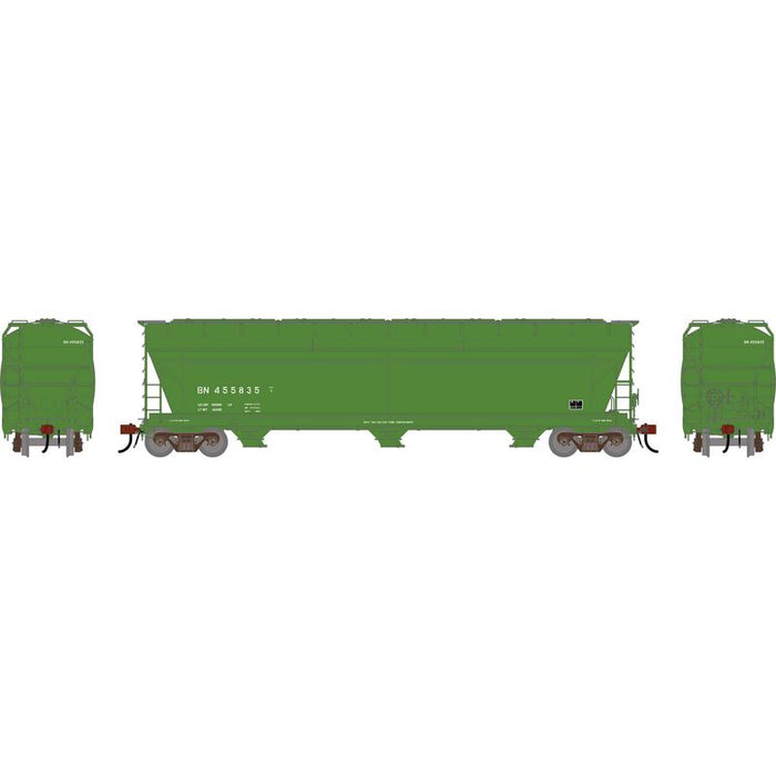 Athearn Genesis G1535 HO Scale ACF 4600 Covered Hopper Burlington Northern BN 455835