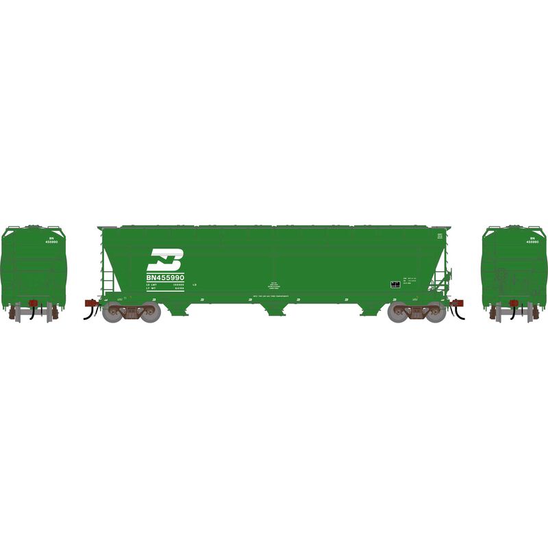 Athearn Genesis G1537 HO Scale ACF 4600 Covered Hopper Burlington Northern BN 455990