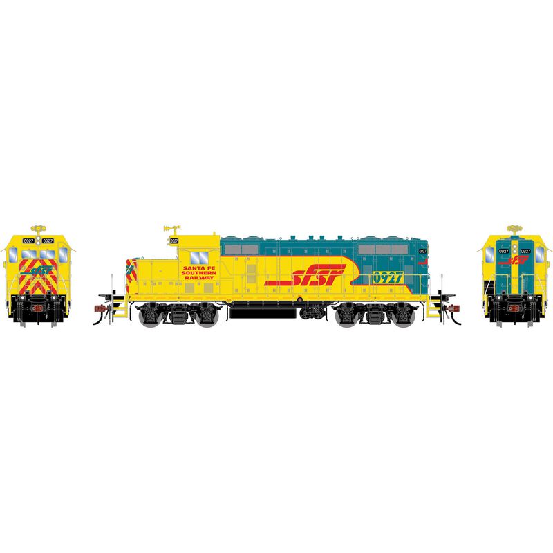 Athearn Genesis G1584 HO Scale EMD GP7u Santa Fe Southern SFS 0927 DC