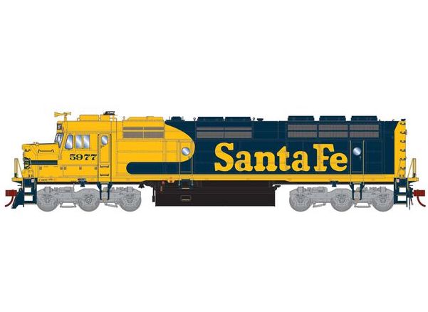 Athearn Genesis G18271 HO Scale EMD F45u Rebuilt Fanta Fe ATSF 5977 DC