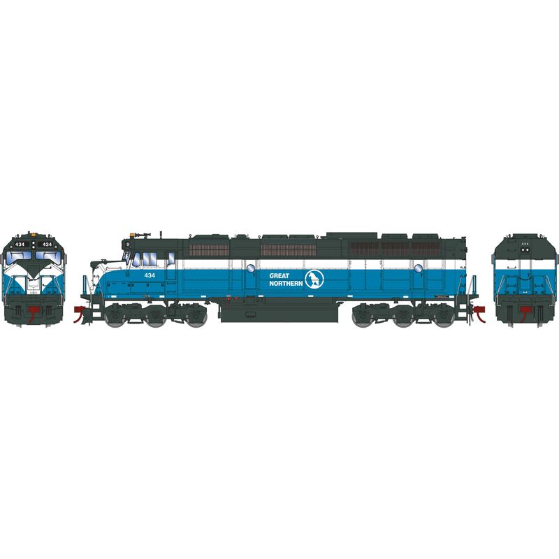 Athearn Genesis G18281 HO Scale EMD F45 Great Northern GN 434 DC