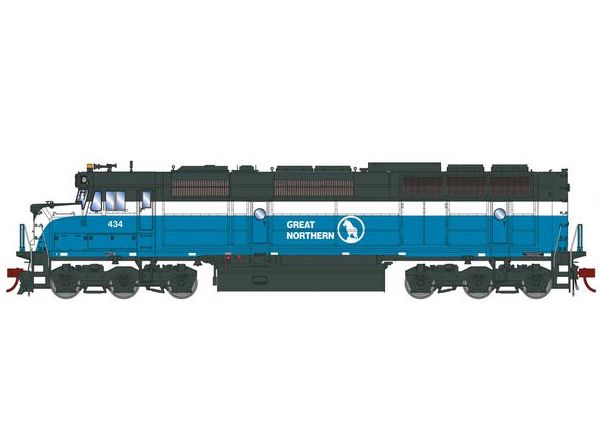Athearn Genesis G18281 HO Scale EMD F45 Great Northern GN 434 DC