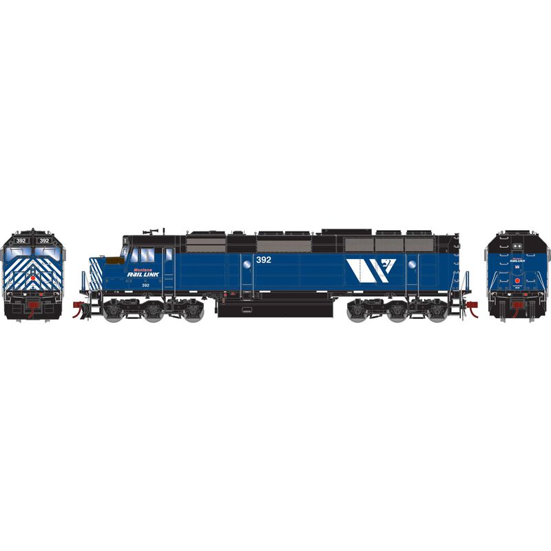 Athearn Genesis G18283 HO Scale EMD F45 Montana Rail Link MRL 392 DC