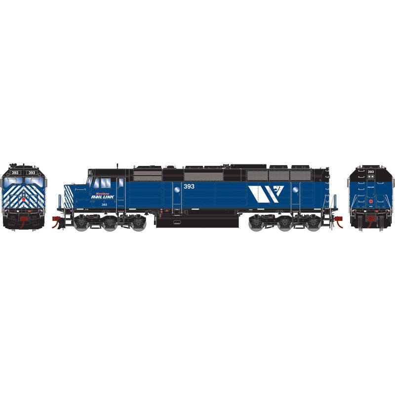 Athearn Genesis G18284 HO Scale EMD F45 Montana Rail Link MRL 393 DC