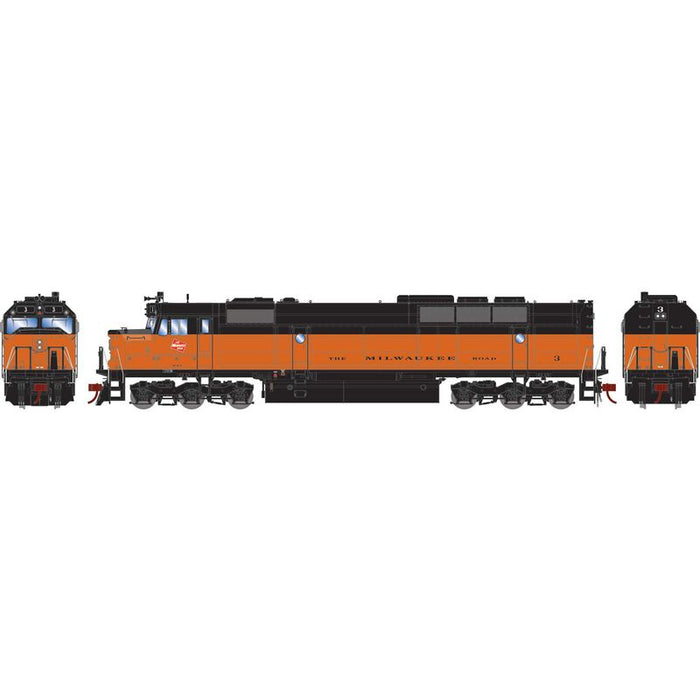 Athearn Genesis G18286 HO Scale EMD FP45 Milwaukee Road MILW 3 DC