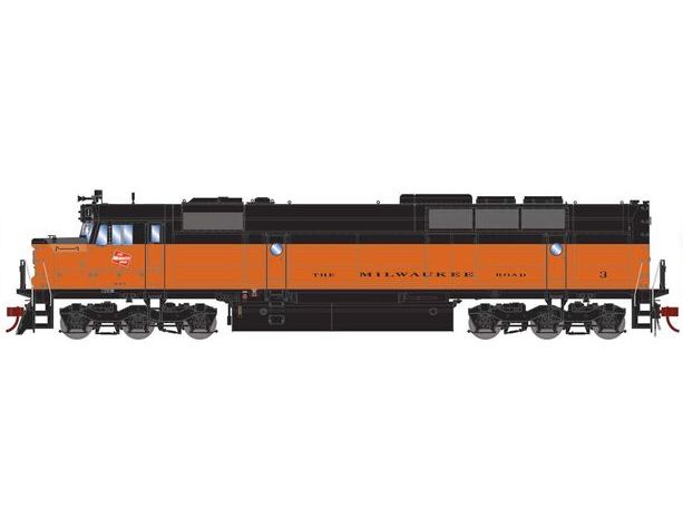 Athearn Genesis G18286 HO Scale EMD FP45 Milwaukee Road MILW 3 DC