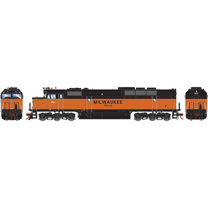 Athearn Genesis G18287 HO Scale EMD FP45 Milwaukee Road MILW 4 DC