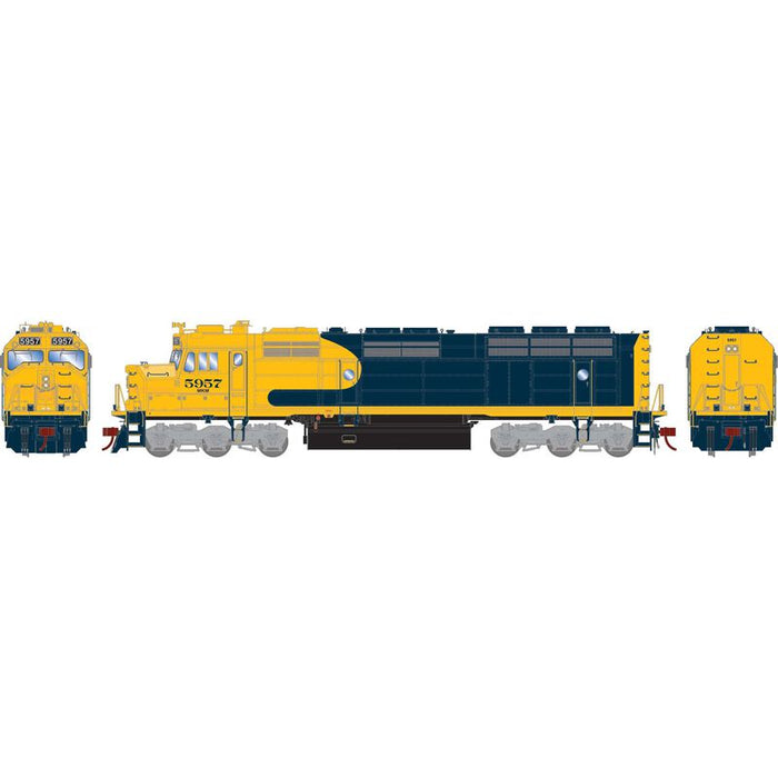 Athearn Genesis G18290 HO Scale EMD F45u Rebuilt Morrison Knudsen Corporation MKCX 5957 DC