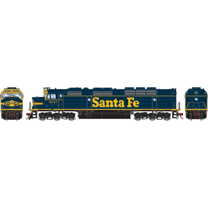 Athearn Genesis G18375 HO Scale EMD FP45 Santa Fe ATSF 5943 DCC & Sound