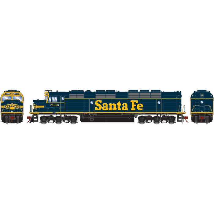 Athearn Genesis G18376 HO Scale EMD FP45 Santa Fe ATSF 5946 DCC & Sound