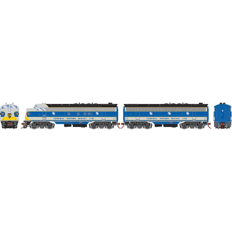 Athearn Genesis G19598 HO Scale EMD FP7/F7B EMD Demo 7001/7002 DC