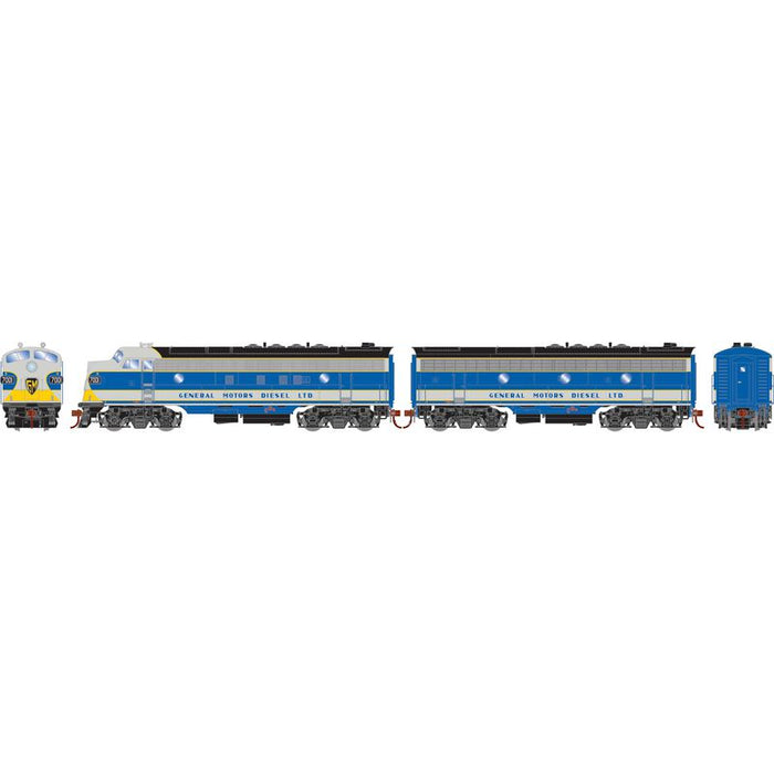 Athearn Genesis G19598 HO Scale EMD FP7/F7B EMD Demo 7001/7002 DC