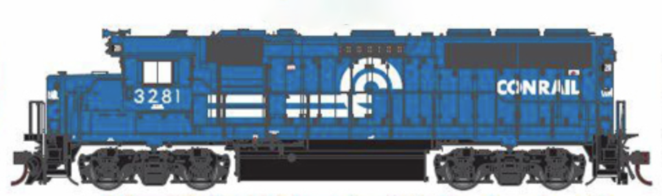 Athearn Genesis G40742 HO Scale EMD GP40-2 Conrail CR 3281 - DC (NOS)
