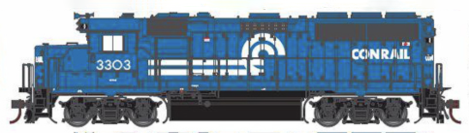 Athearn Genesis G40744 HO Scale EMD GP40-2 Conrail CR 3303 - DC (NOS)