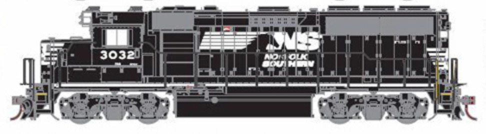 Athearn Genesis G40857 HO Scale EMD GP40-2 Norfolk Southern NS 3032 DCC & Sound - NOS