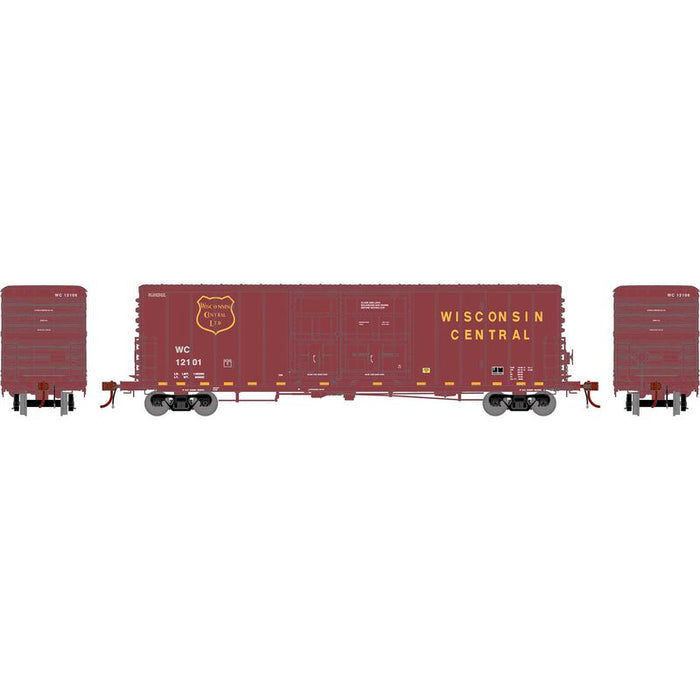 Athearn Genesis G73020 HO Scale 50' PC&F Boxcar Wisconsin Central WC 12101