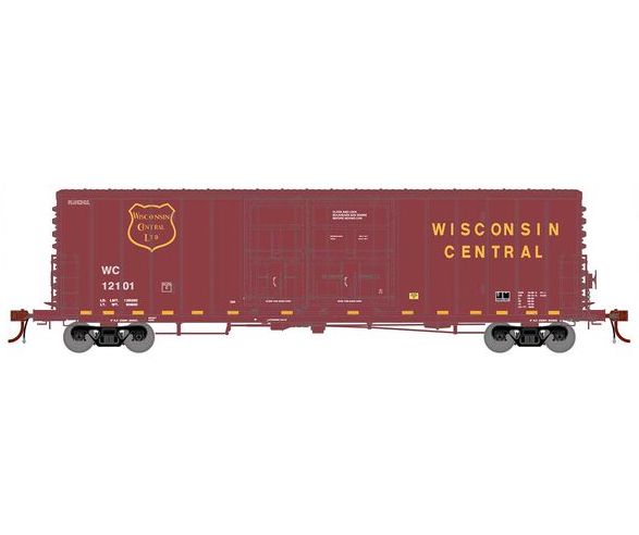 Athearn Genesis G73020 HO Scale 50' PC&F Boxcar Wisconsin Central WC 12101