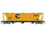 Athearn Genesis G73612 HO Scale PS-2 2893 Covered Hopper Chessie C&O 2052