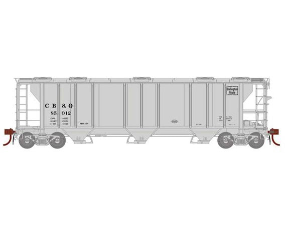 Athearn Genesis G73616 HO Scale PS-2 2893 Covered Hopper Burlington CB&Q 85012