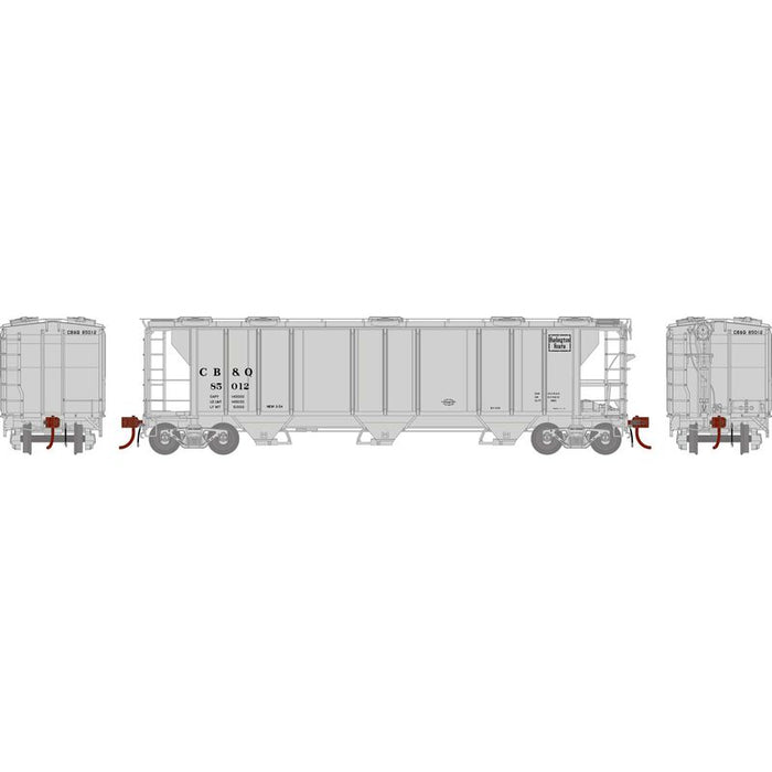 Athearn Genesis G73616 HO Scale PS-2 2893 Covered Hopper Burlington CB&Q 85012