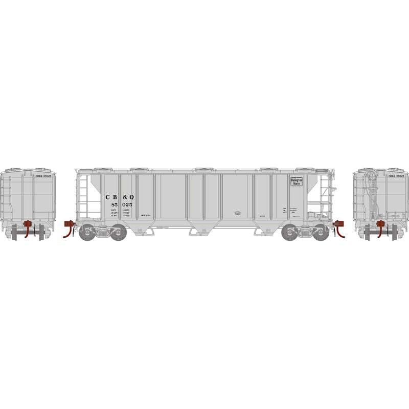 Athearn Genesis G73617 HO Scale PS-2 2893 Covered Hopper Burlington CB&Q 85025