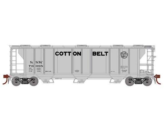 Athearn Genesis G73628 HO Scale PS-2 2893 Covered Hopper Cotton Belt SSW 76098