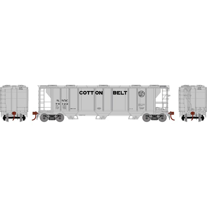 Athearn Genesis G73629 HO Scale PS-2 2893 Covered Hopper Cotton Belt SSW 76122